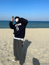 エイトルースフィットプリントフーディ / EIGHT LOOSEFIT PRINTING HOODY(4COLOR)