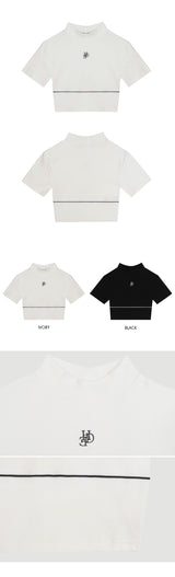 HIDE Piping Crop Top (1/2) (Ivory) (6570966483062)