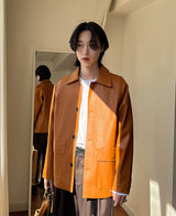 フレックスレザージャケット (3 color) (6686433476726)