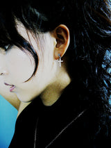 ナイーブクロスD-1シルバーイヤリング / Naive Cross-D1 silver earring (4593039376502)