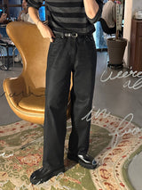 Amber Semi-Wide Coated Denim Pants (3 colors)