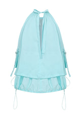 ポケットバルーンミニドレス / POCKET BALLOON MINI DRESS (AQUA)
