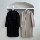 アワーダブルロングコート / ASCLO Our Double Long Coat (2color) (6627425845366)