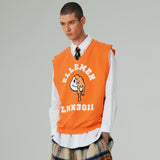 アーチプリンティングベスト/ARCH PRINTING VEST-WASHING ORANGE