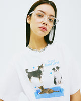 ドッグフレンドTシャツ/DOG FRIENDS TSHIRT-WHITE