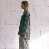 [Patchwork Sweatshirt] Charcoal (6626238136438)
