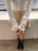 Fairy cuffs crop shirt