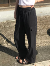 Daily nylon cargo pants 