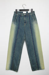 ストレートウォッシュドデニムパンツ/no.5187 Straight Washed Denim Pants (2color)