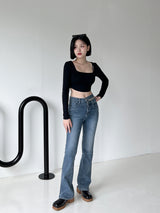 ホットクロップロングスリーブTシャツ/Hot Crop Long Sleeve T-shirt (4color)