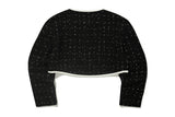 ピュアツイードクロップドジャケット/PURE TWEED CROPPED JACKET_BLACK