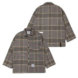 CHECK PAJAMA OVERSIZED SHIRTS YELLOW / RED / PURPLE / GREEN / GRAY (6554406355062)