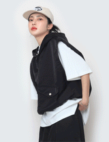 ワシショフードポケットベスト / WASHIHO hooded pocket vest