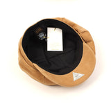 Corduroy Beige Newsboy Cap (6590337646710)