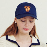 V-point logo ball cap (6687362220150)