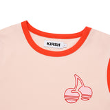 チェリーカラーリングキャップスリーブTシャツ / CHERRY COLORING CAP SLEEVE T-SHIRT [SALMON]