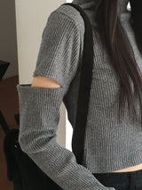 Nikun brushed slit polar t-shirt