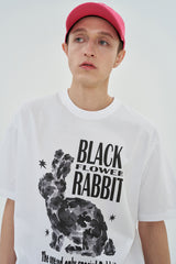 BLACK RABBIT T SHIRT
