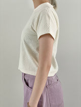 Flower daisy cropped t