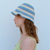ハンドメイドストライプバケットハット / HANDMADE STRIPE BUCKET HAT