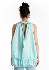 ポケットバルーンミニドレス / POCKET BALLOON MINI DRESS (AQUA)