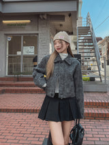 モヘアベリークロップジャケット