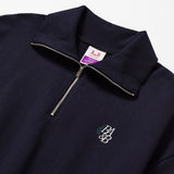 スモールロゴハーフジップアップスウェットシャツ / SMALL LOGO HALF ZIPUP SWEATSHIRT_NAVY