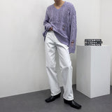 ツイストダメージニット/SK Twisted DAMAGE Knitwear (4 colors)