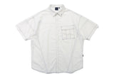 フロントポケットワークシャツ/FRONT POCKET WORK SHIRT_WHITE