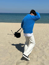 ブレンドオープンカラニット/BLEND OPEN KARA KNIT(7COLOR)