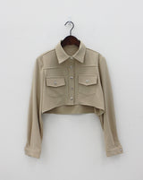 ダーソンクロップシャツジャケット / Derson Crop Shirt Jacket (2color)
