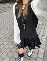 フードボレロカーディガン / Hooded bolero cardigan