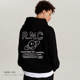 オーバーサイズパーカー / Over-sized Signature Hoodie Black (4595380584566)