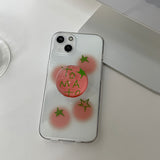 チェリートマトフォーンケース スマホグリップセット