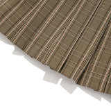 CHERRY PLEATS MINI SKIRT[CHECK]