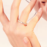 3MM プロング セッティング テニス リング / 3MM Prong Setting Tennis Ring (gold)
