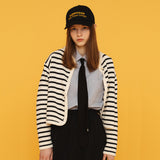 ストライプニットカーディガン / STRIPE KNIT CARDIGAN_CREAM