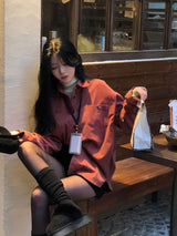 [BELLIDE MADE] Romance Corduroy Loose Fit Shirt & Shirt