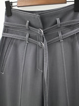 2ベルトワイドスラックス / Two Belt Wide Slacks (3color)