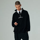 アノラックスウェット/ANORAK SWEAT SHIRT-BLACK