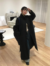Verliebt high neck long coat