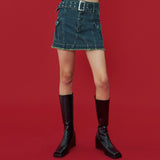 [NF] LOW-RISE CARGO MINI SKIRT (DEEP BLUE)_F23QD820