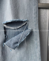 SI リブドジーンズ / SI ripped jeans (2 colors)