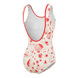 チェリーパターンワンピーススイムスーツ / CHERRY PATTERN ONE PIECE SWIMSUIT [RED]
