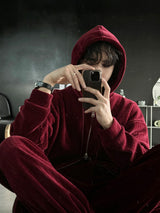 Perfect Velour Hood Zip Up (3color)
