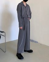 ツータック ベルト ジャンプスーツ / RO Two-Tuck Belted Jumpsuit (4 colors)