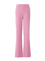 Side Slit crinkle pants - Pink (6699535204470)