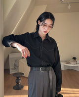 western shirt (black) (6685717921910)