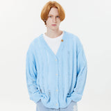 スカシリブカーディガン / Skashi rib cardigan