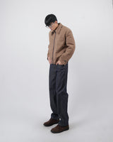 ファストげレイファブリックワイドデニムジーンズ / fast grey fabric wide denim jeans 2color